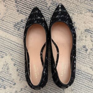 Kate Spade Black Textured heels